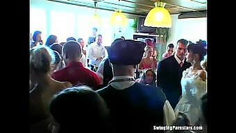 A Group Of Brides And Their Partners Engage In A Wild Public Orgy