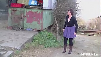 Amateur German Granny Gets Pounded In The Countryside