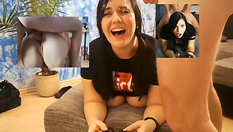 Gamer Girl Enjoys Intense Pleasure During Gaming Session