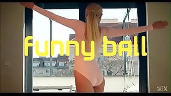 Lisa Dawn's humorous solo performance in the Funny Ball video series