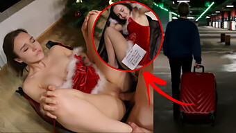 A Naked Surprise Under The Christmas Tree: Hot Sex On Wheels