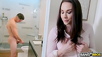 Chanel Preston, The Mature Beauty, Discovers Her Son Pleasuring Himself In The Restroom