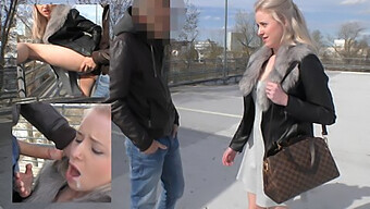 German Teen Caught In The Act And Climaxing In Public