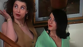 Vampirella Italiană Într-Un Film De Groază Vintage