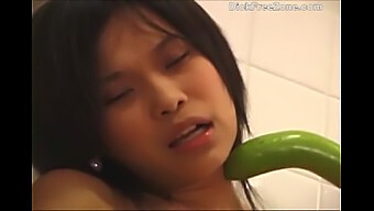 Young Thai Teen Emma'S Solo Pleasure Session With A Refreshing Twist