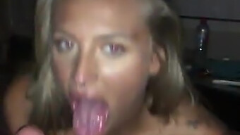 A Girl Pleasuring A Penis With Her Mouth