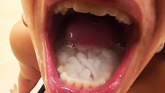 A Mouth Overflowing With Semen