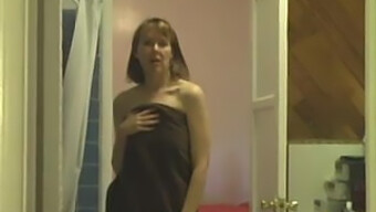 Stepmom And Daughter Indulge In Solo Pleasure In The Bathroom