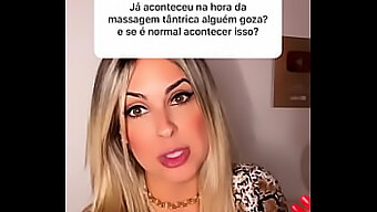 Massagem sensual e ação lésbica com uma massagista profissional