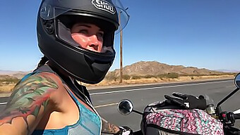 Felicity Feline'S Thrilling Motorcycle Adventure In Panties