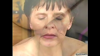 Elderly Woman Enjoys Pleasuring A Young Man'S Genitals And Receiving An Ejaculation