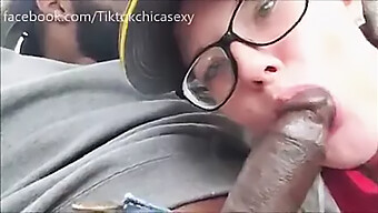 A Fast Food Worker Performs Oral Sex On A Well-Endowed Man In The Parking Lot