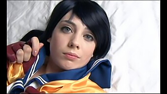 Hannah Minx In Seductive Japanese Cosplay Outfit