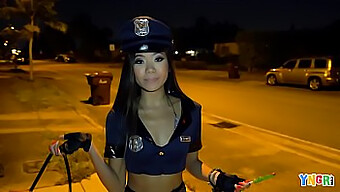 Young Asian Teen Vina Sky Gets Naughty In Halloween Costume