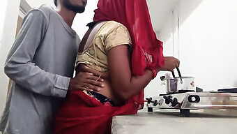 Mature Indian Housewife Gets Her Big Tits And Pussy Fucked In Friend'S Kitchen