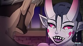 Erzha, The Demoness, Gives A Deepthroat And Has Passionate Sex In This Animated Video