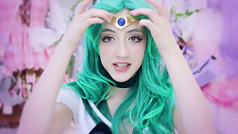 Beckii Cruel Transforms Into A Seductive Neptune Goddess