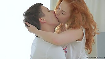 Redhead Kimber Day Enjoys A Cum-Filled Kiss In Amateur Video