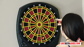 Gorgeous Girls Compete In Strip Darts Game, Loser Gets Punished