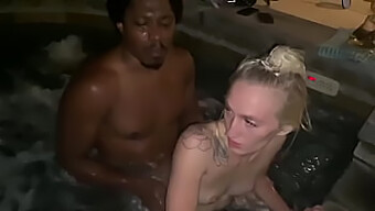 Daddy And Daughter Indulge In Steamy Hot Tub Frolic