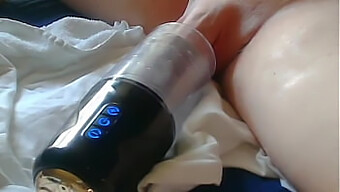 Intense Handjob And Cumming On A Sex Toy