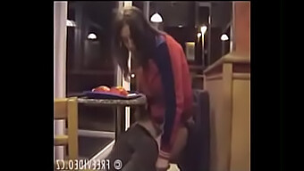 Girl Urinates On The Floor Of A Quick Serve Restaurant